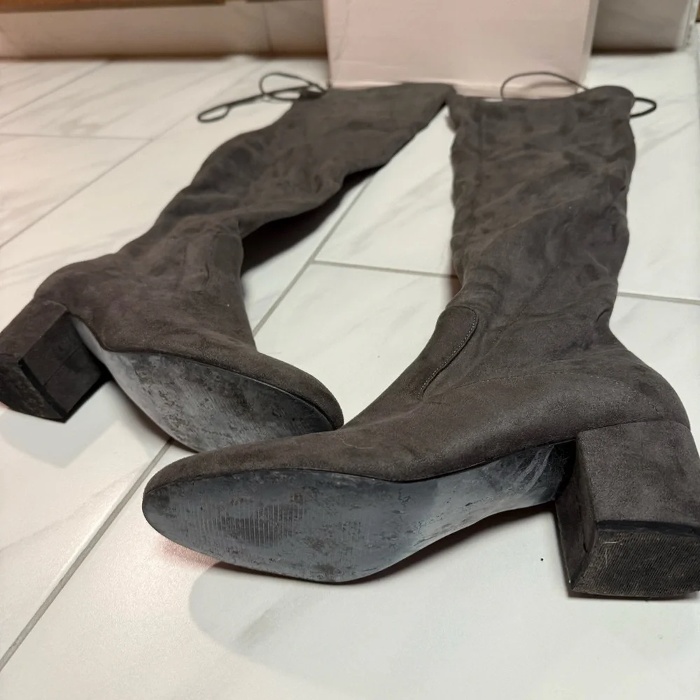 Elegant Over-the-Knee Boots in Dark Gray by Ivanka Trump - Picture 2 of 10